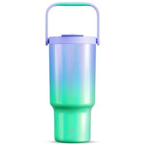 TIKTOK SHOP💜100% NO SPILLS!Top Selling Gradient Purple and Green MEOKY 32 oz